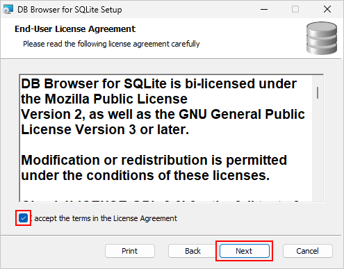 DB Browser for SQLiteのインストール(2)