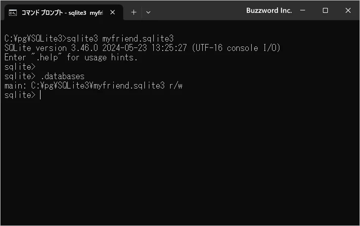 接続中のデータベースに関する情報(2)